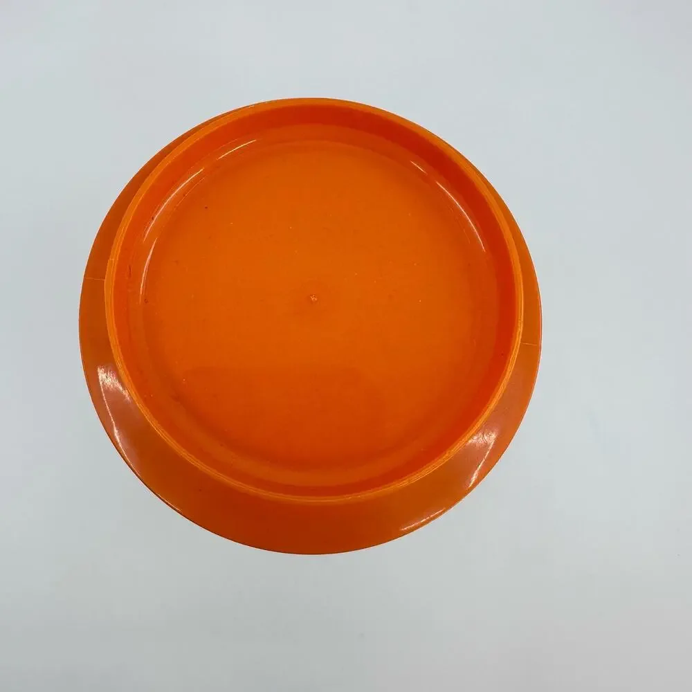 Vintage Anchor Hocking Orange Juice Jar With Lid Carafe 1970s Kitchen Canister